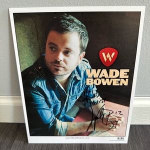 Wade Bowen autographed poster - like new condition